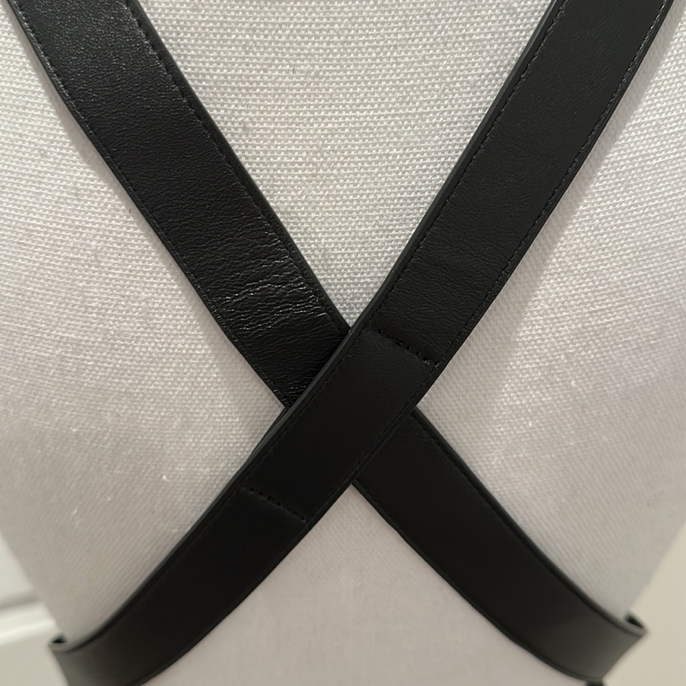 NWT Theory Yvetta Top with Leather Straps - Picture 6 of 16